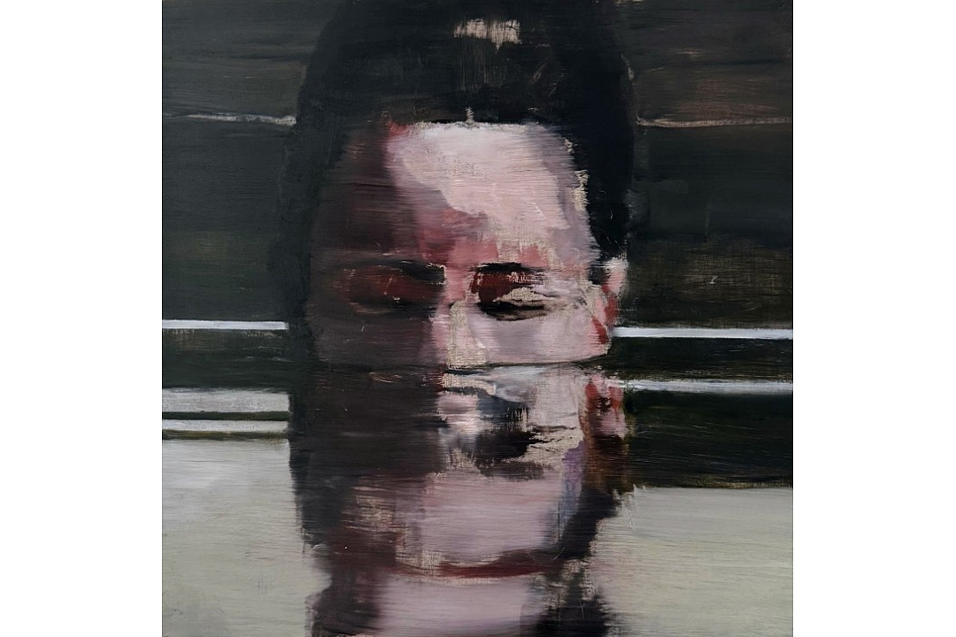 "Go Into The Water" oil on MDF 25cmx25cm 2025