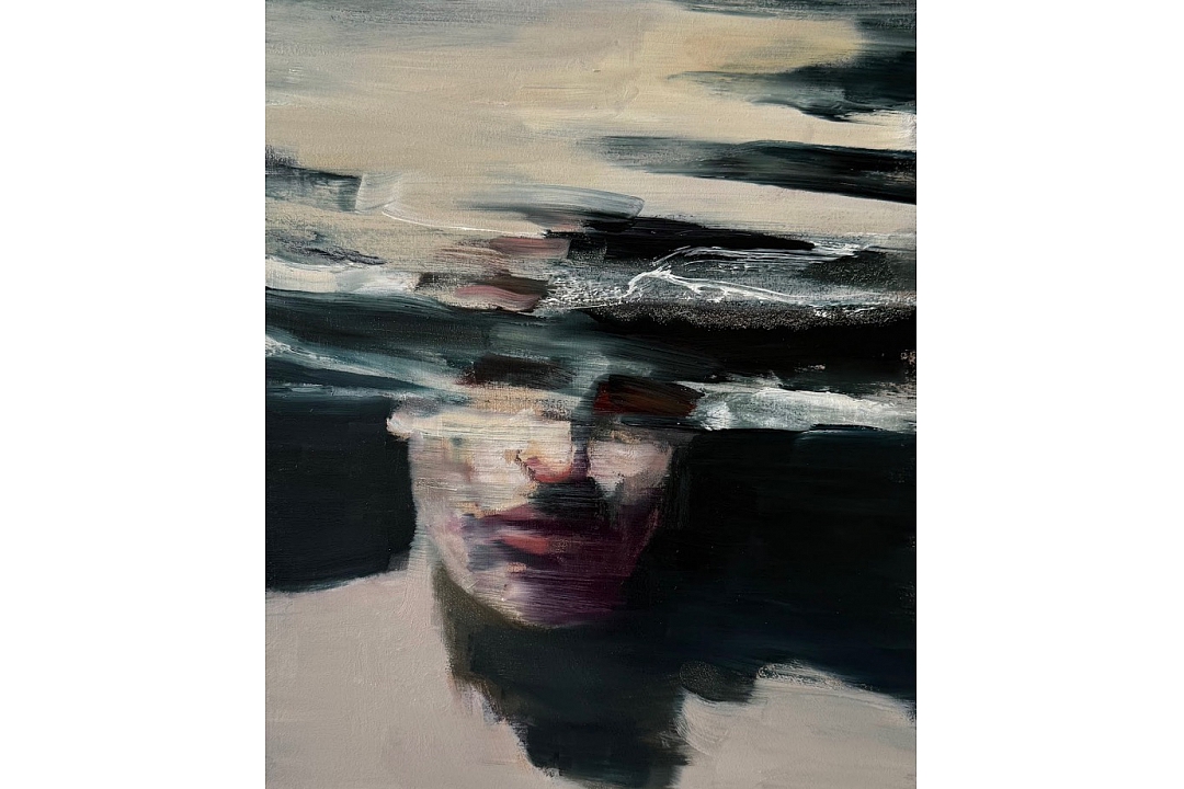 "Kopje Onder" oil on MDF 30x24 cm 2025