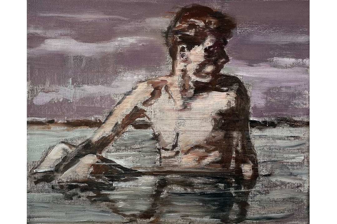 "Don`t Look Back in Anger"  oilpaint 24x30cm 2023 