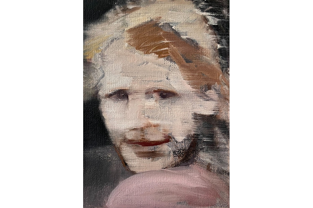 "Ankie as a Young Girl" oilpaint 13x18cm 2023