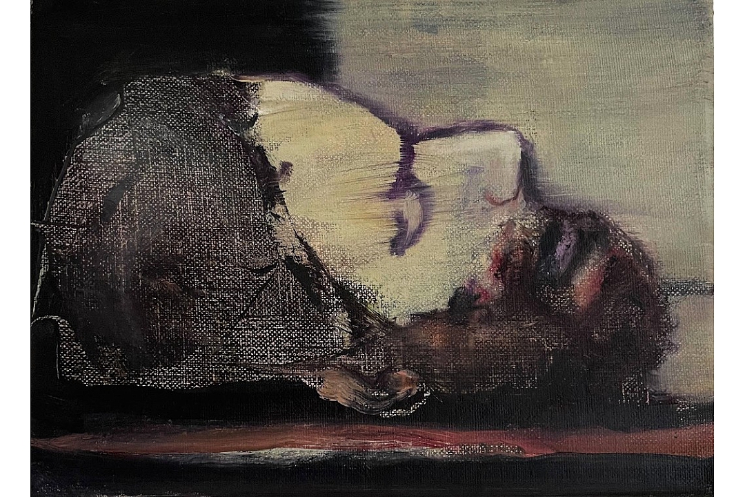 "La testa di Giovanni il Battista" oilpaint 24x18cm  2022