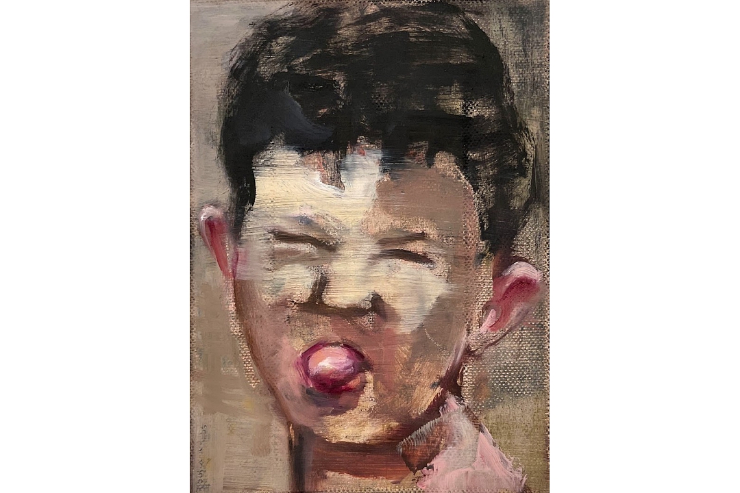 "Figure it out" oilpaint 24x18cm 2022