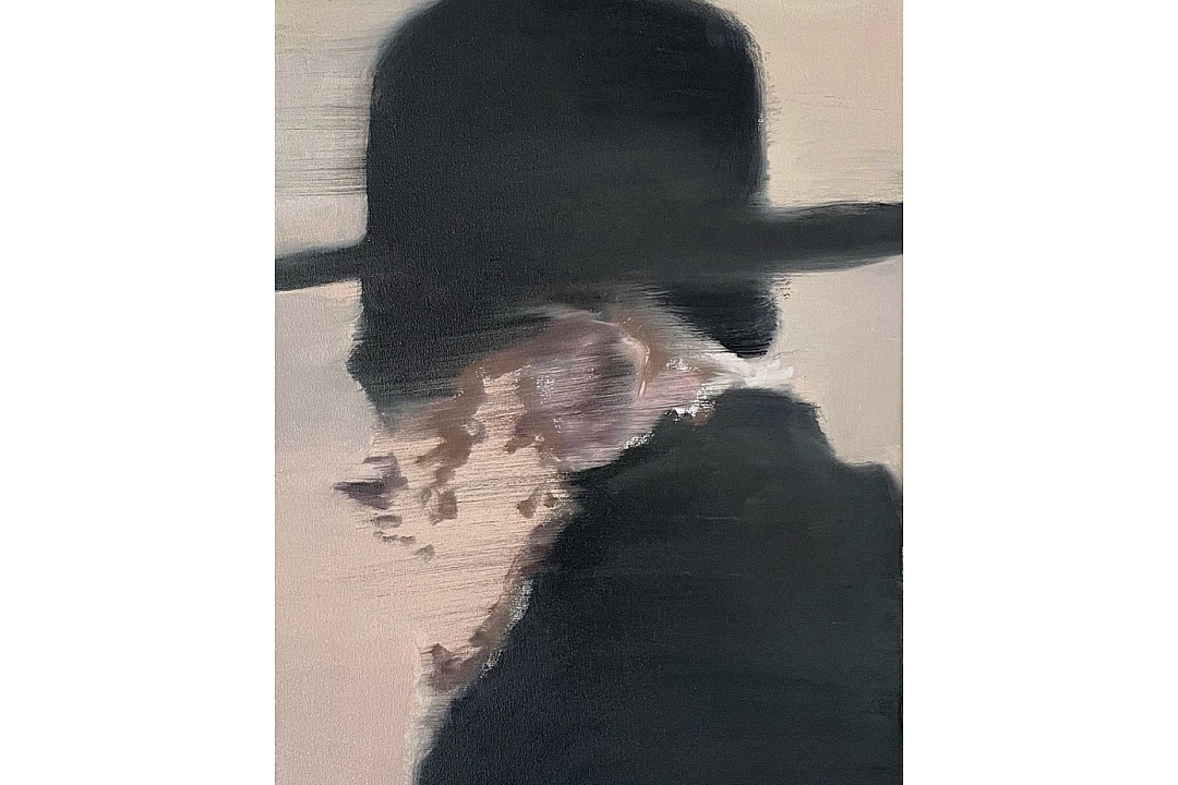 "Man with Hat" oilpaint 40x30cm 2021