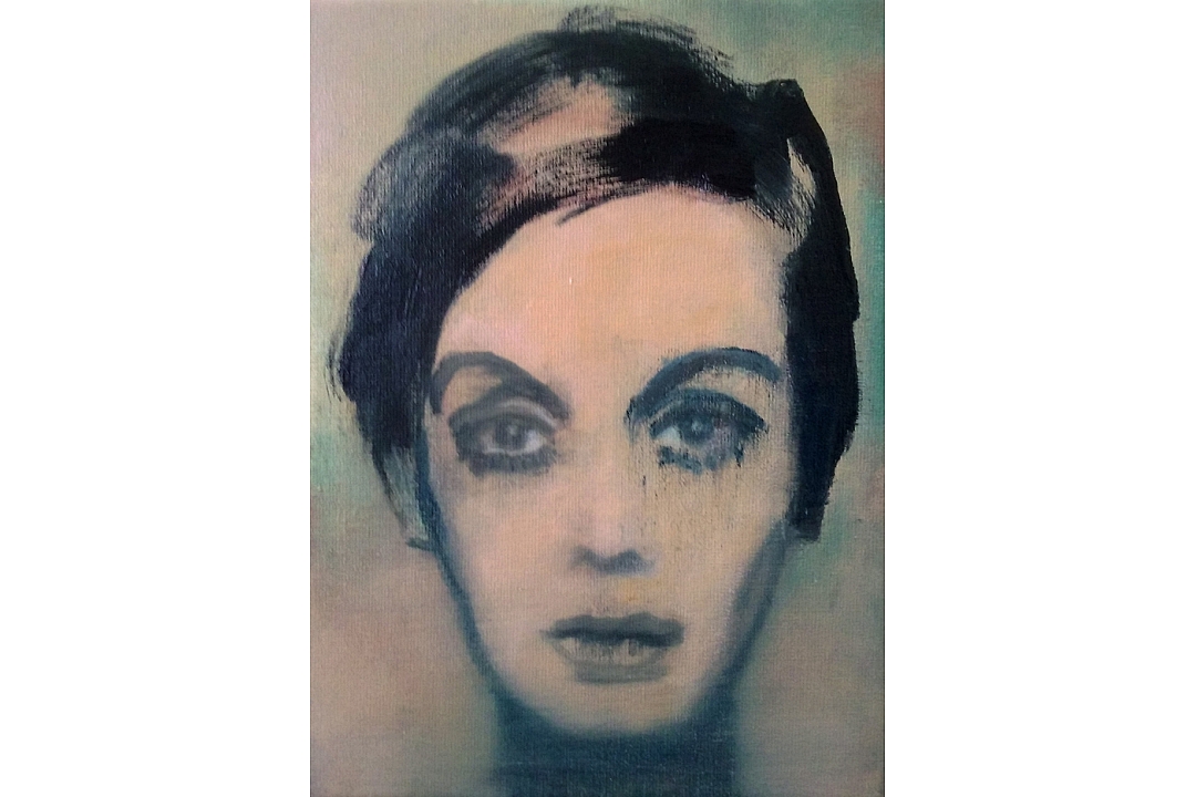 `Twiggy"  oilpaint on canvas 24 x 30 cm 2017