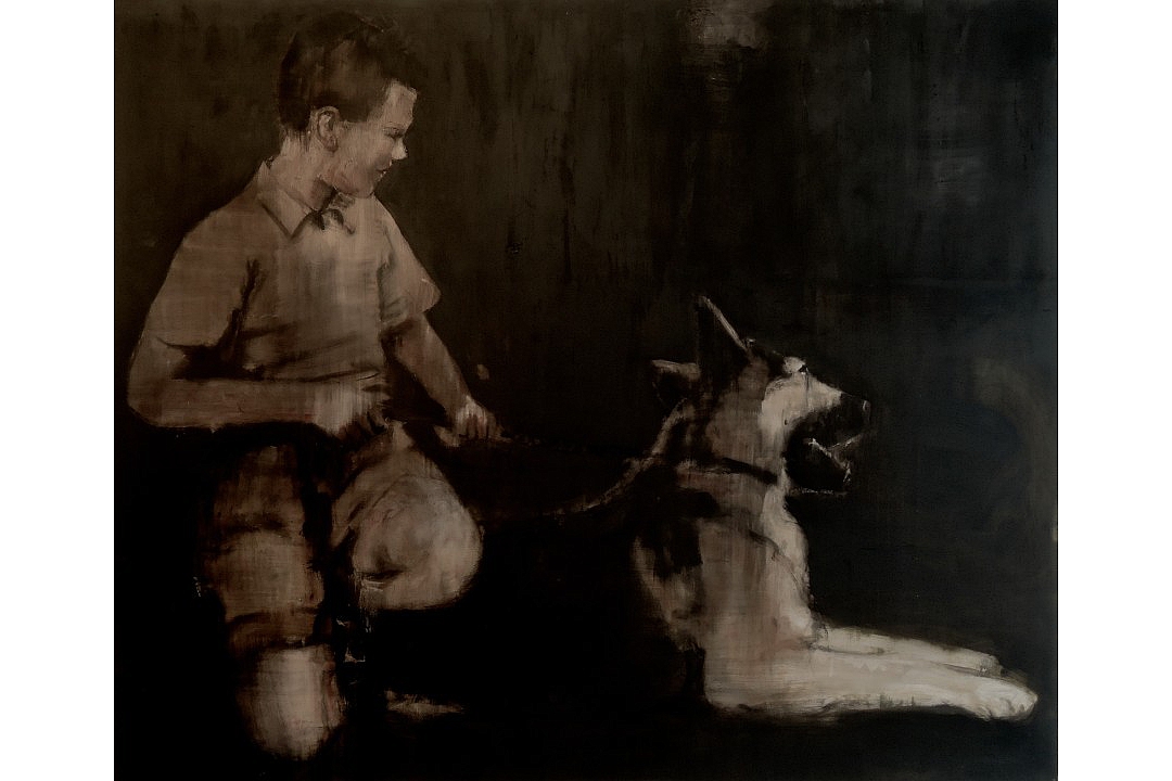 "Boy And Dog" Oilpaint 140 x125 cm 2014