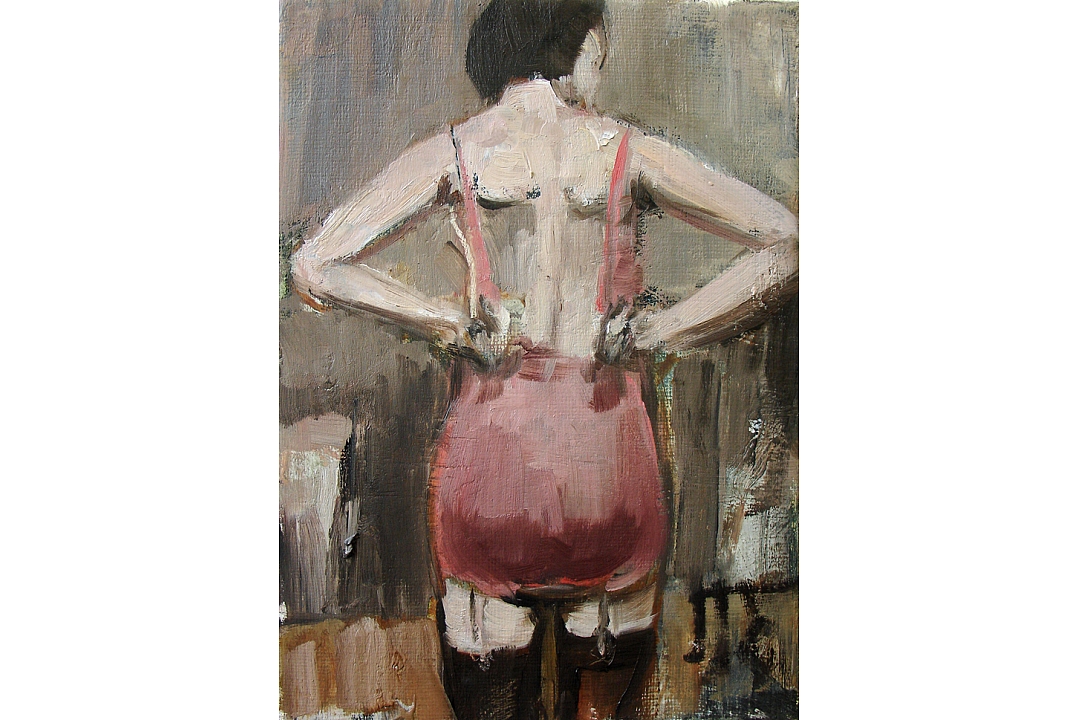 Oilpaint on linen 13 x 18 cm 2003 " Byoux"