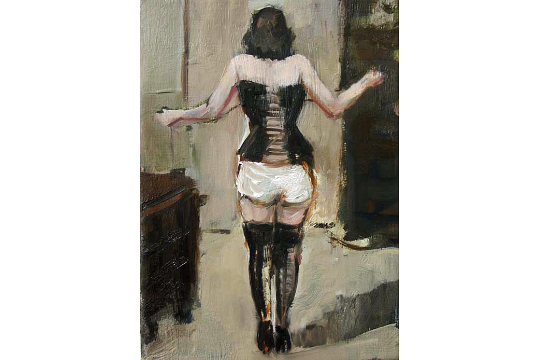 Oilpaint on linen 13 x 18 cm 2003 " Byoux"