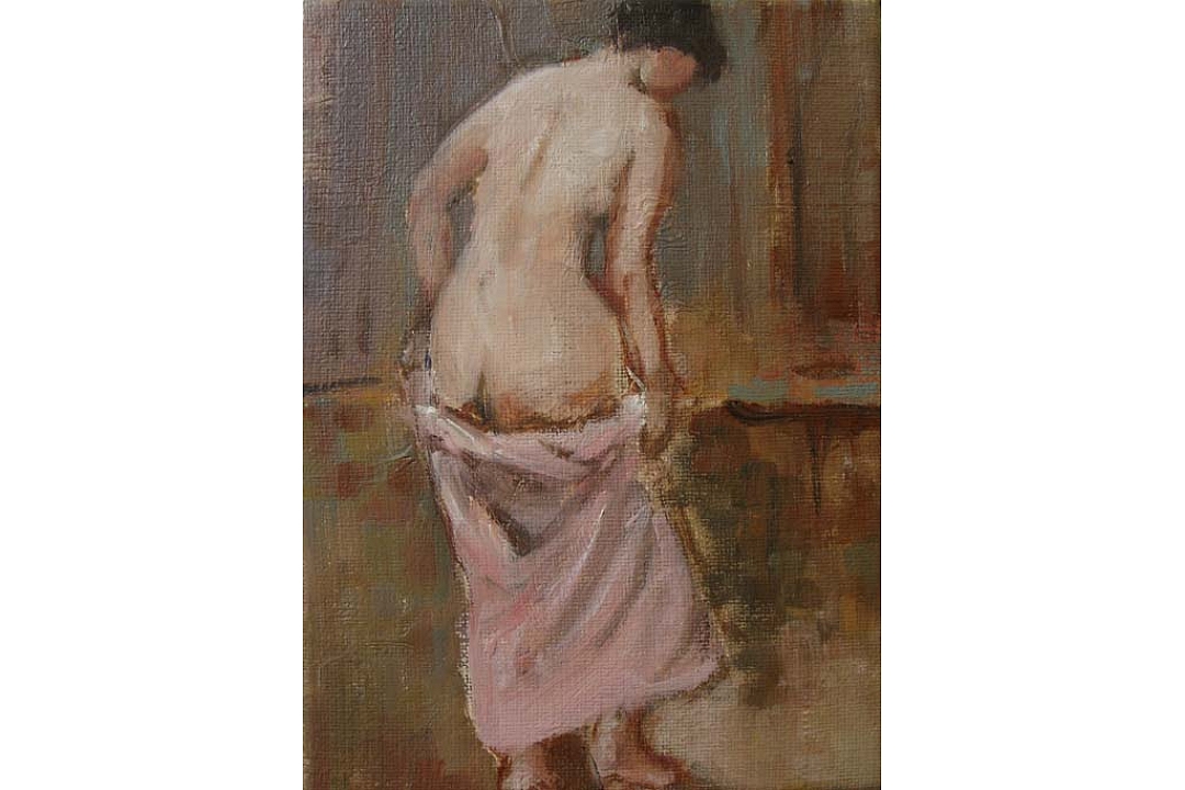 Oilpaint on linen 13 x 18 cm 2003 " Byoux"