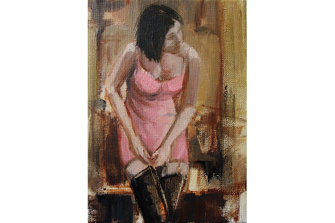 Oilpaint on linen 13 x 18 cm 2003 " Byoux"