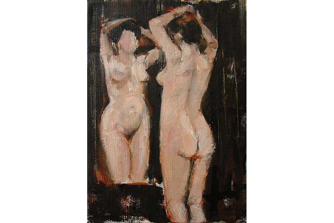 Oilpaint on linen 13 x 18 cm 2003 " Byoux"