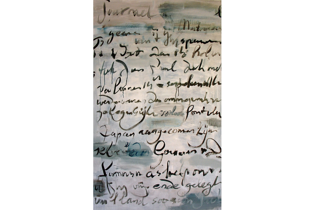 Oilpaint on cotton 120 x 90 cm "Hamel`s Journal" 