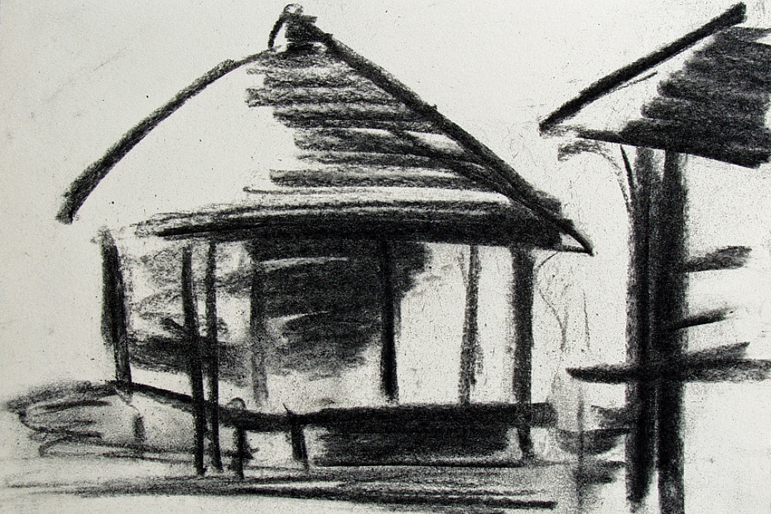 Drawing Charcoal  30 x 25 cm  